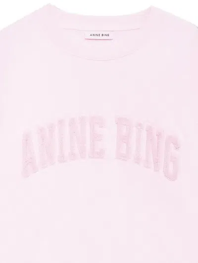 Anine Bing Spencer Sweatshirt In Pink