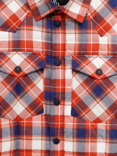 Moncler Grenoble Long Sleeved Check Patterned Jacket In Multi