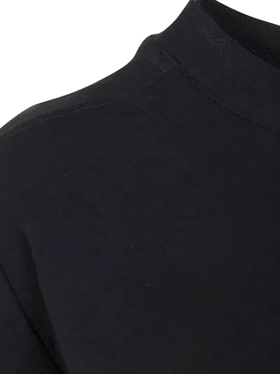Thom Krom Cropped Seam Detail T-shirt In Black
