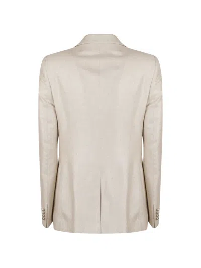 Tagliatore Buttoned Jacket In Yellow