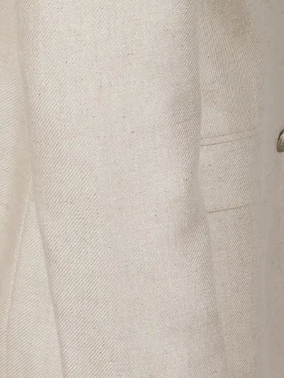 Tagliatore Buttoned Jacket In Yellow