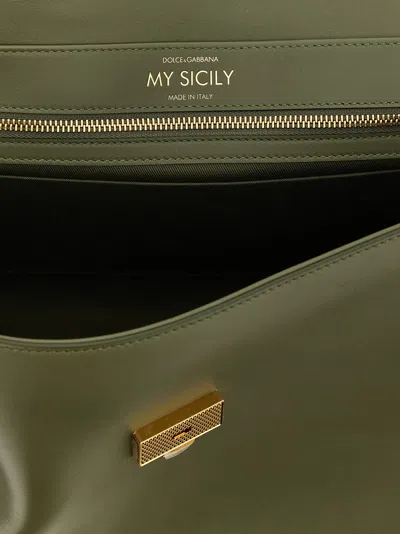 Dolce & Gabbana My Sicily Medium Handbag In Green