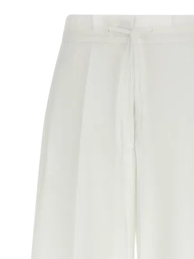 P.a.r.o.s.h Pleated Trousers In White