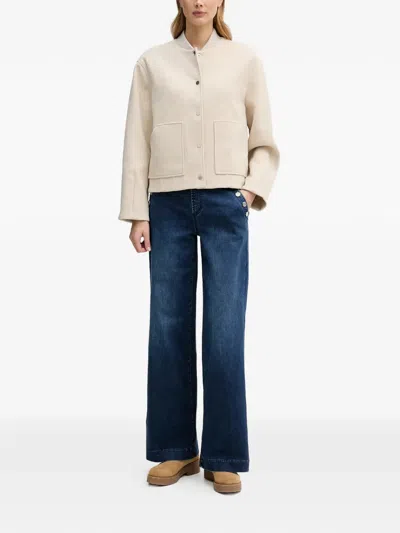 Ouí Button Pocket Jacket In Neutral