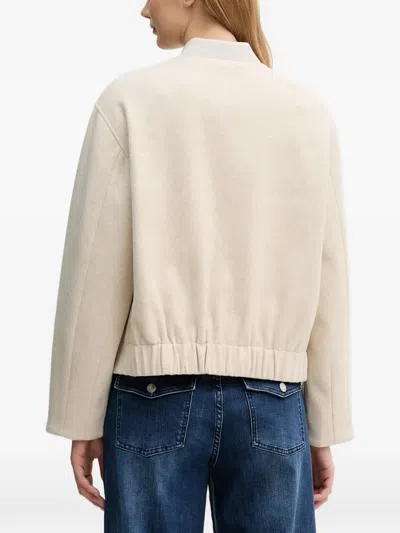 Ouí Button Pocket Jacket In Neutral
