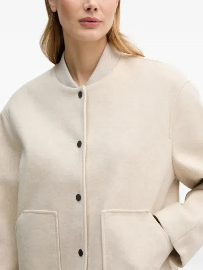 Ouí Button Pocket Jacket In Neutral