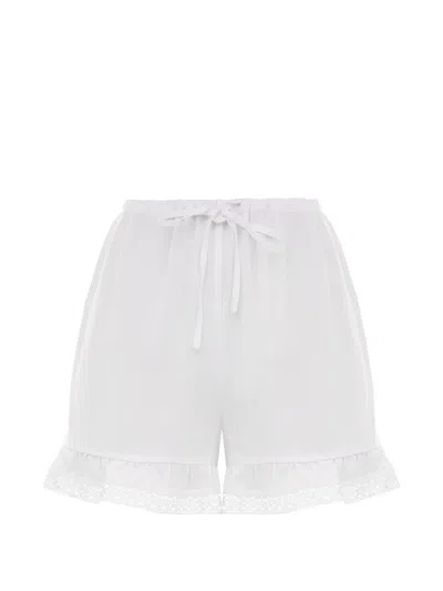 Sleeper Romantica Ruffled Lounge Set In White