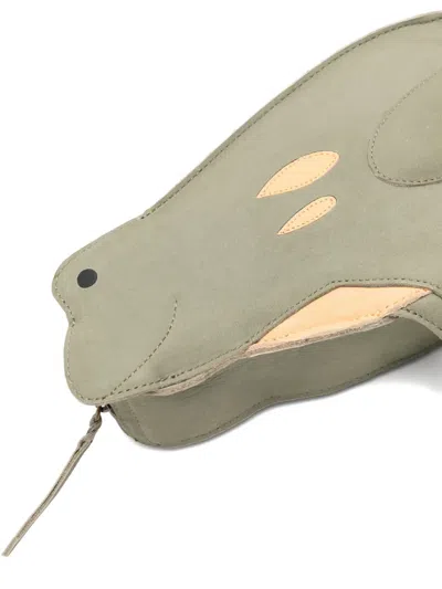Donsje Frog Appliqué Backpack In Green