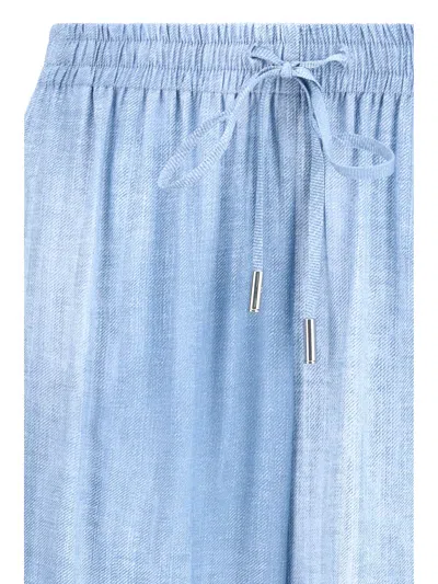 Ermanno Scervino Viscose Trousers In Blue