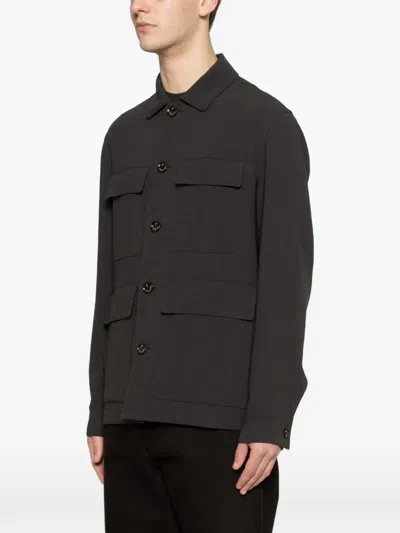 Montecore Buttoned Jacket In Gray