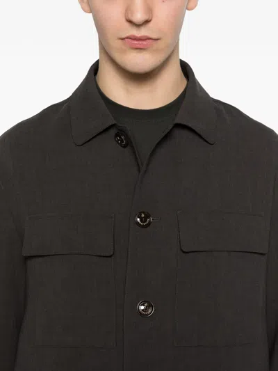 Montecore Buttoned Jacket In Gray