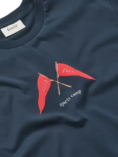 Forét Pennant T-shirt In Blue