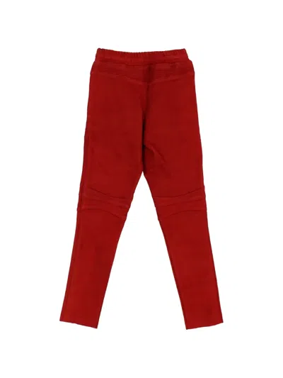 Balmain Drawstring Trousers In Red
