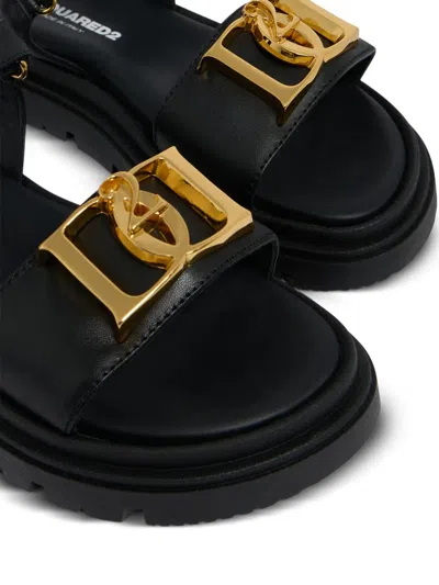 Dsquared2 Logo-detail Sandals In Multi