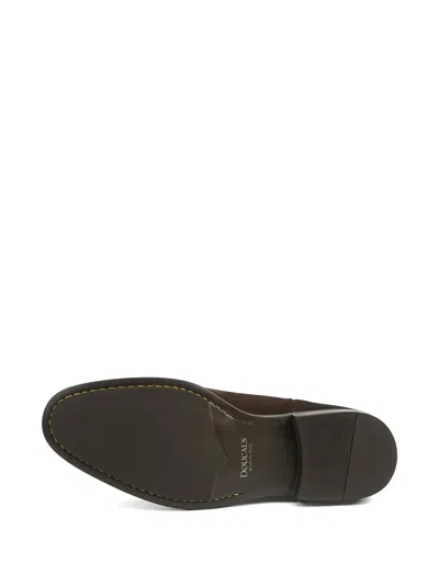 Doucal's Brown Suede Ankle Boot In Multi
