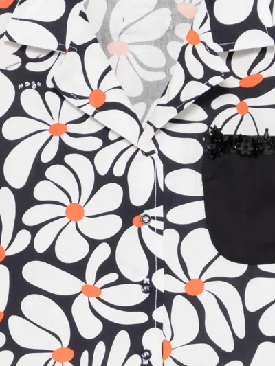 Msgm Floral-pattern Shirt In Multi