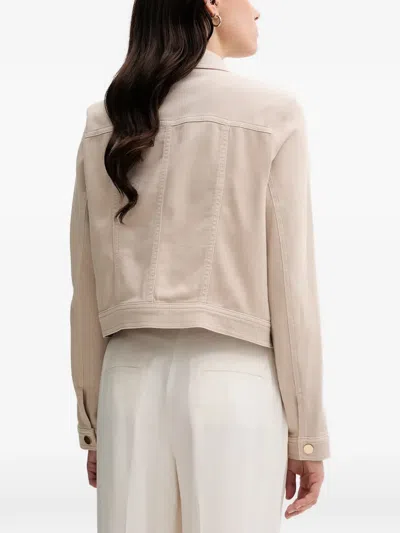 Marc Aurel Buttoned Pocket Jacket In Neutral