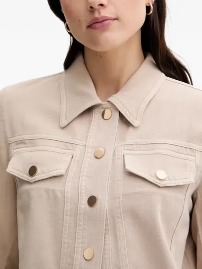 Marc Aurel Buttoned Pocket Jacket In Neutral