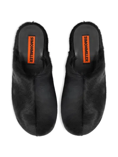 Simon Miller Bubble Platform Mules In Black
