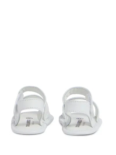 Dsquared2 Logo-strap Sandals In White