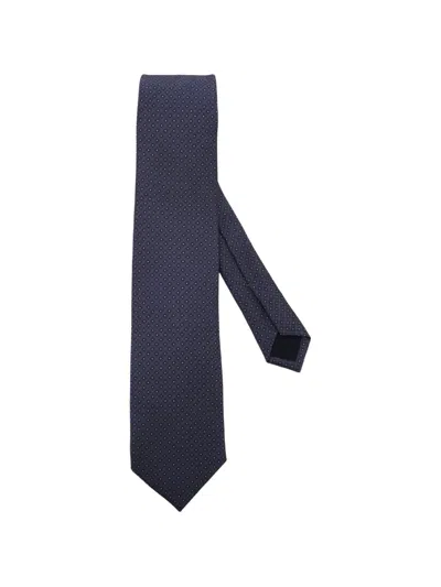 Corneliani Patterned Tie In Black