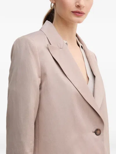 Marc Aurel Button-up Blazer In Neutral