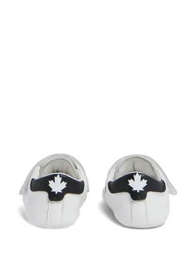Dsquared2 Touch-strap Sneakers In White