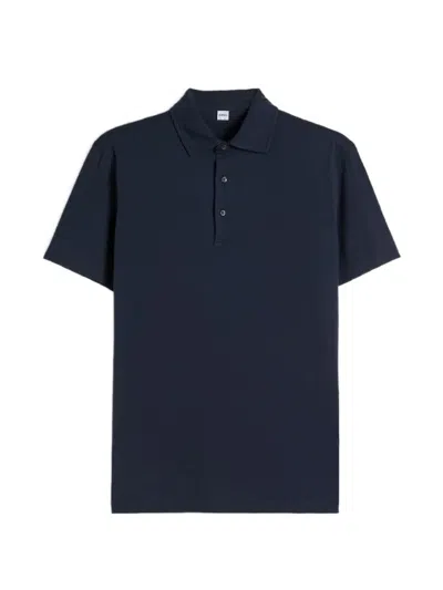 Aspesi Cotton Jersey Polo Shirt In Blue