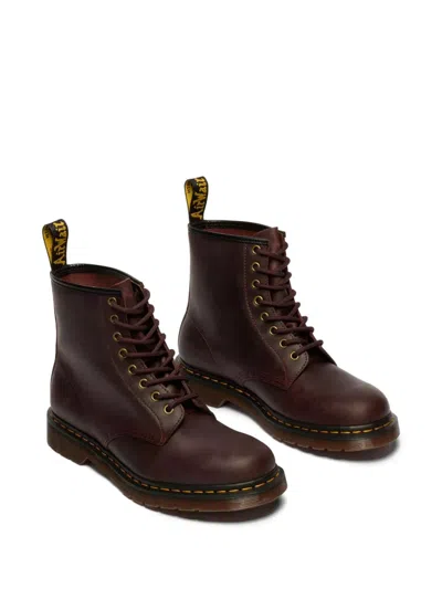 Dr. Martens Man Ankle Boots Chocolate Brown Size 10.5 Leather In Brown