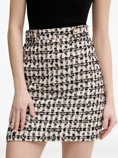 Joop Scara Button Checked Skirt In Multi