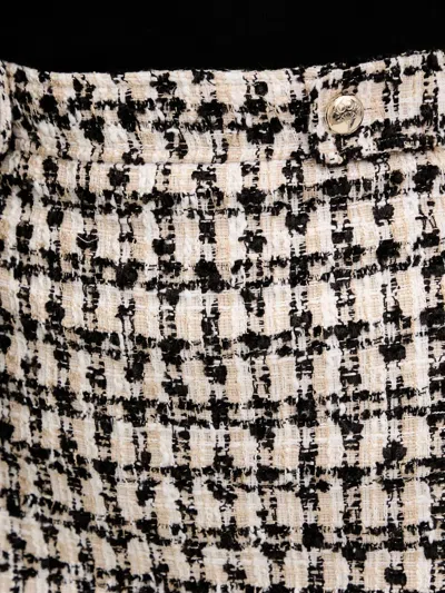 Joop Scara Button Checked Skirt In Multi