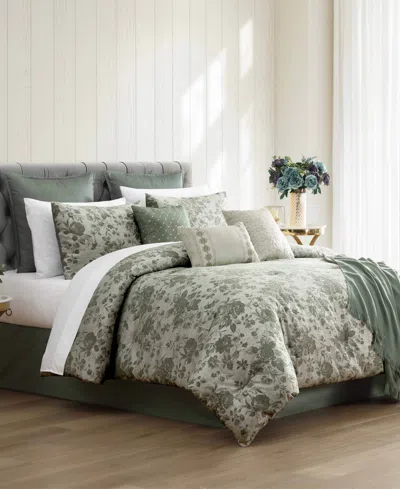Macy's Guthrie Floral 14-pc. Comforter Set, Queen In Multi