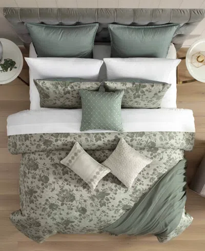 Macy's Guthrie Floral 14-pc. Comforter Set, Queen In Multi