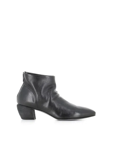 Officine Creative Severine/008 Leather Ankle Boot In Black