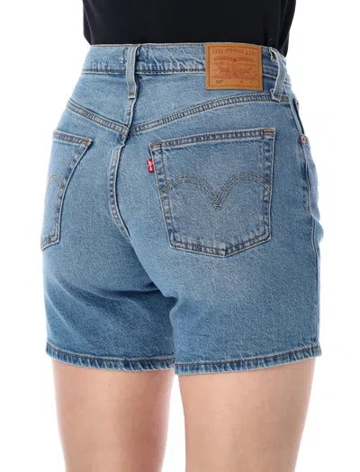 Levi's 501 Mid Tight Short In Blue