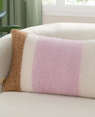 Ugg Simona Faux Mohair Bolster Pillow, 14" X 36" In Multi
