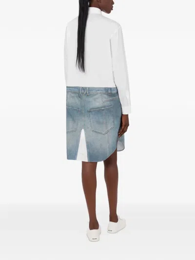 分层式中长连衣裙