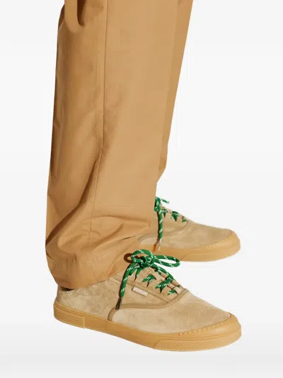 Moncler Biscuit Suede Vera Leisure Sneakers In Brown
