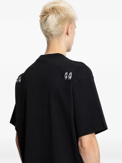 44 Label Group Jersey T-shirt In Black