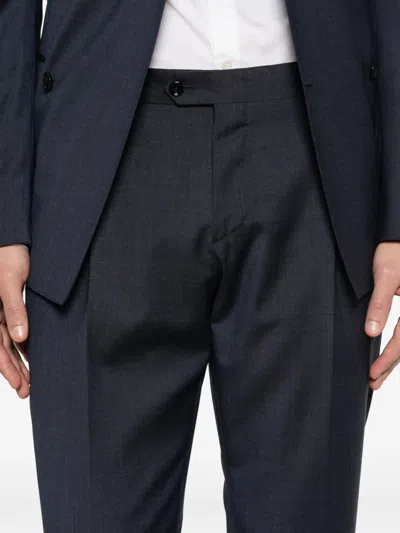 Lardini Double-breasted Suit In Blue