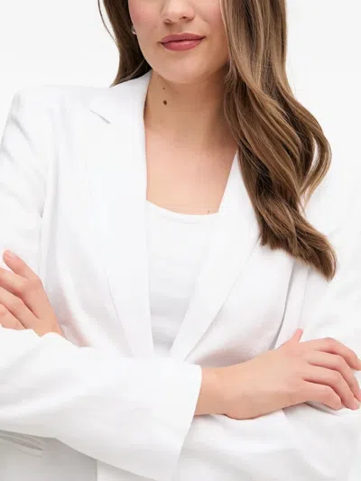 Ouí Button-up Blazer In White