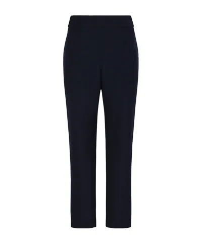 Veronica Beard Renzo Crest Button Pants In Blue