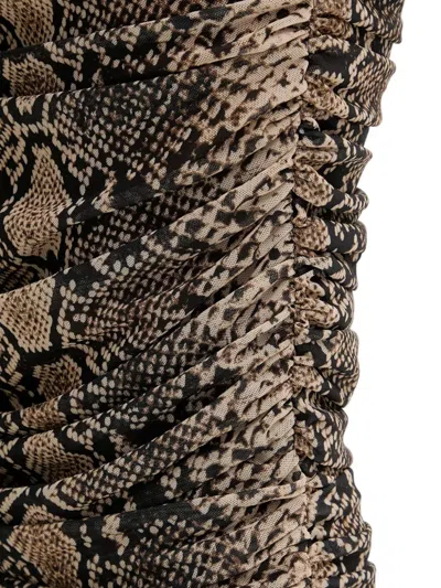 Bardot Aliyah Printed Midi Dress In Brown