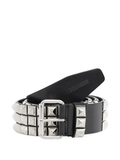 Dsquared2 Studs Buckle Belt In Black