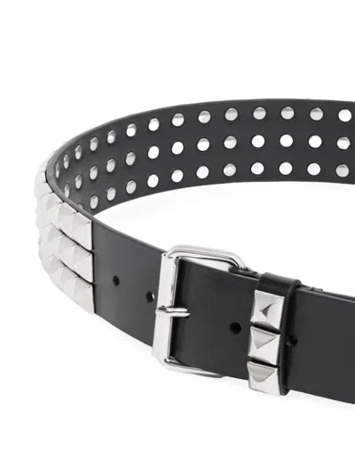 Dsquared2 Studs Buckle Belt In Black