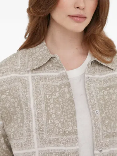 Mos Mosh Patterned Shirt In Gray