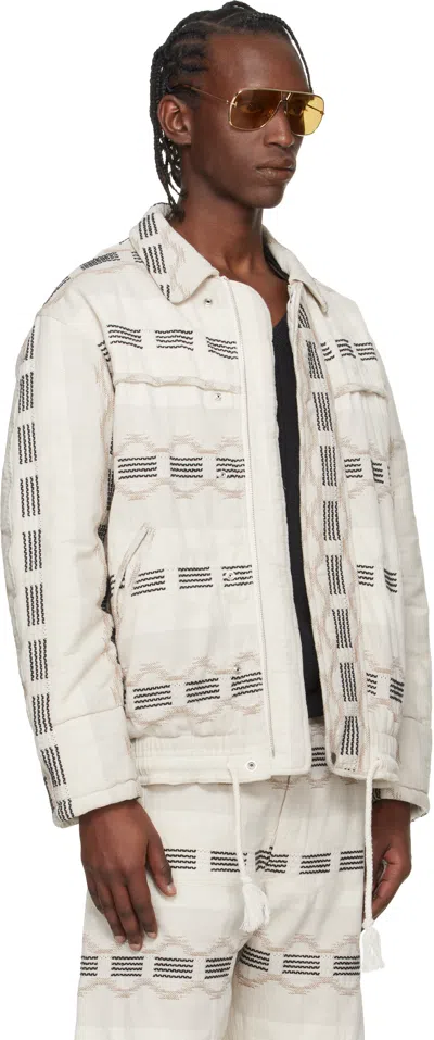 Isabel Marant Deyis Patterned Jacket In White