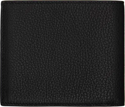 Givenchy Black Grained Leather Wallet In Black