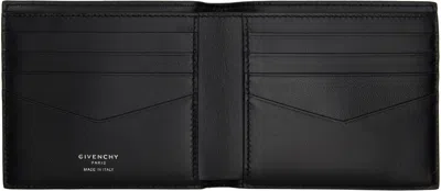 Givenchy Black Grained Leather Wallet In Black