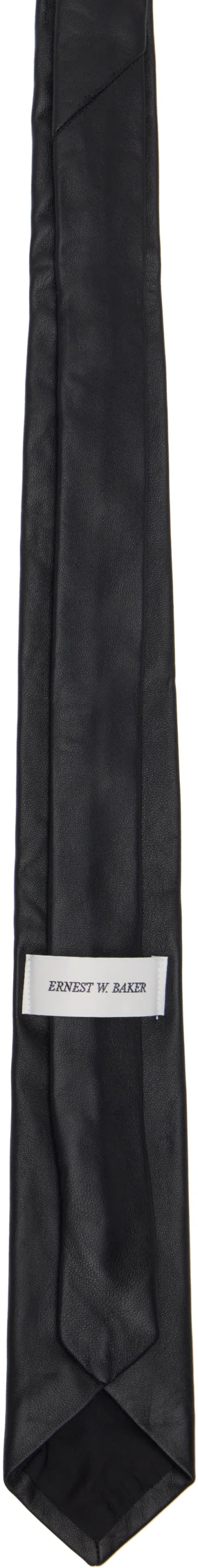 Ernest W Baker Black Classic Tie In Black